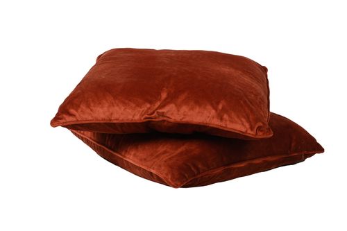 Coussin terracotta duo